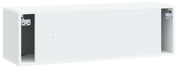Fali TV szekrény Fehér 98 x 31 x 30 cm Szerelt Fa
