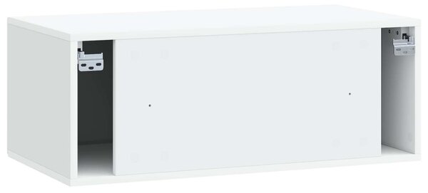 Fali TV szekrény Fehér 78,5 x 41 x 30 cm Szerelt Fa