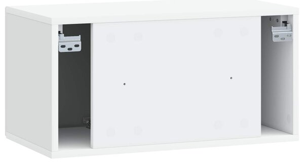 Fali TV szekrény Fehér 59,5 x 31 x 30 cm Szerelt Fa
