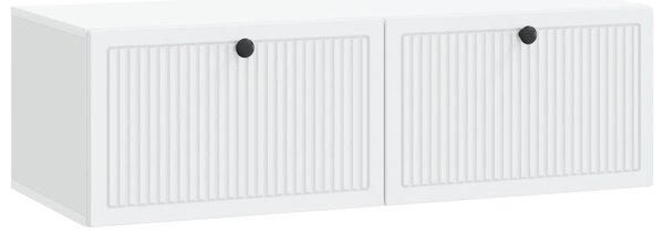 Fali TV szekrény Fehér 98 x 41 x 30 cm Szerelt Fa