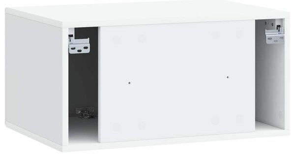 Fali TV szekrény Fehér 59,5 x 41 x 30 cm Szerelt Fa