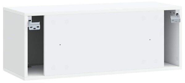 Fali TV szekrény Fehér 78,5 x 31 x 30 cm Szerelt Fa