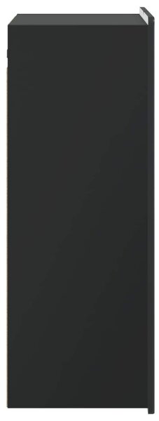 Fali szekrény Fekete 66 x 34,5 x 92 cm Szerelt Fa