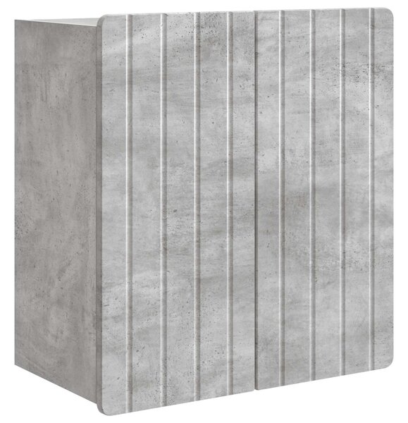 Fali szekrény Betonszürke 59 x 31 x 64 cm Szerelt Fa