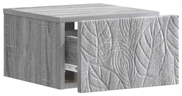 VidaXL Fali oldaltábla 2 pcs Szürke Sonoma 34,5 x 33 x 20 cm