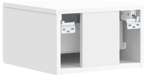 VidaXL Fali oldaltábla 2 pcs Magasfényű Fehér 34,5 x 33 x 20 cm