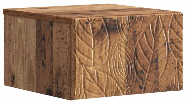 VidaXL Fali oldaltábla 2 pcs Antik Fa 34,5 x 33 x 20 cm Szerelt Fa