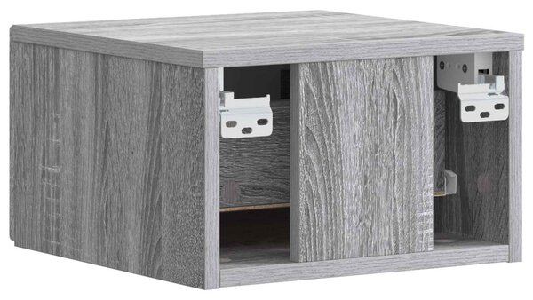 VidaXL Fali oldaltábla 2 pcs Szürke Sonoma 34,5 x 33 x 20 cm