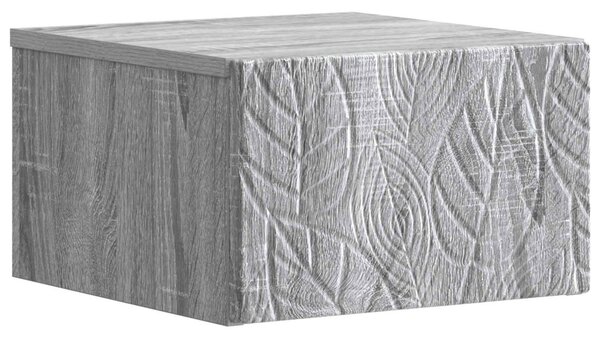 VidaXL Fali oldaltábla 2 pcs Szürke Sonoma 34,5 x 33 x 20 cm
