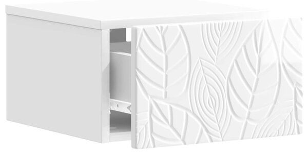 VidaXL Fali oldaltábla 2 pcs Magasfényű Fehér 34,5 x 33 x 20 cm