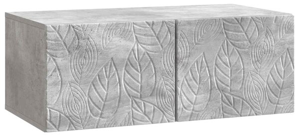 VidaXL Fali TV szekrény 59,5 x 41 x 30 cm Betonszürke Szerelt Fa
