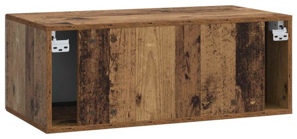 Fali TV szekrény 59,5 x 31 cm Antik Fa Szerelt Fa