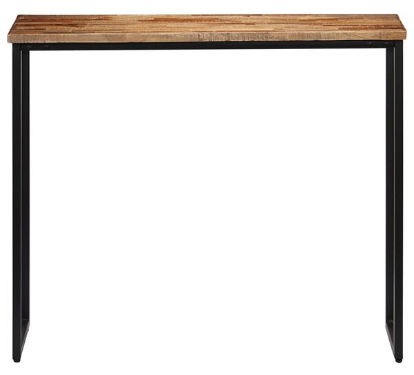 Újrahasznosított tömör tíkfa konzolasztal 90 x 30 x 76 cm