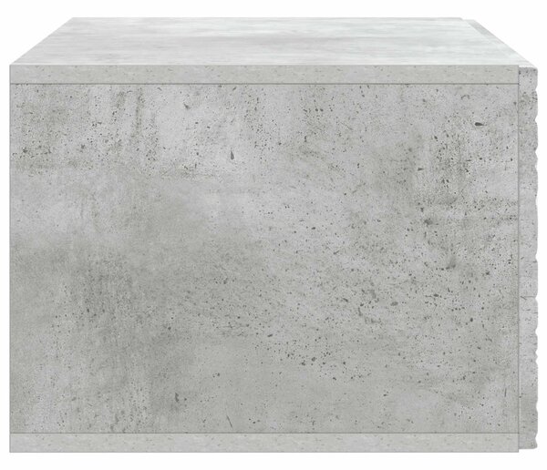 Fali TV szekrény 78,5 x 41 x 30 cm Betonszürke Szerelt Fa