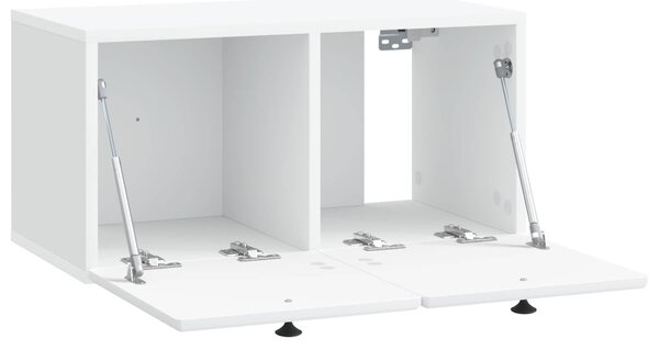 Fali TV szekrény 59,5 x 31 x 30 cm Fehér Szerelt Fa