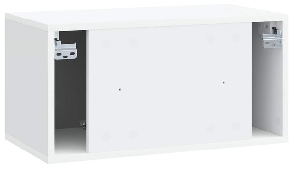 Fali TV szekrény 59,5 x 31 x 30 cm Fehér Szerelt Fa