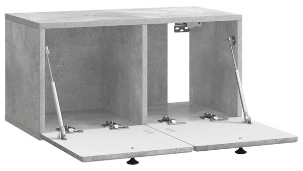 Fali TV szekrény 59,5 x 31 x 30 cm Betonszürke Szerelt Fa