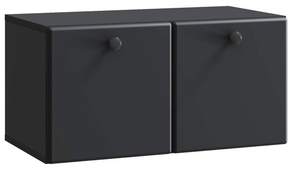 Fali TV szekrény 59,5 x 31 x 30 cm Fekete Szerelt Fa