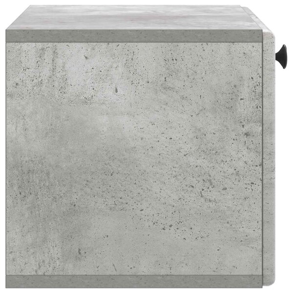 Fali TV szekrény 59,5 x 31 x 30 cm Betonszürke Szerelt Fa