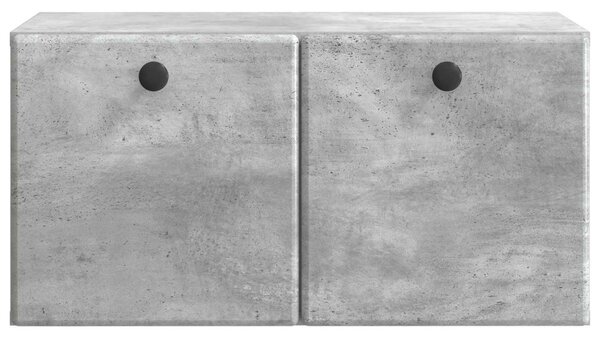 Fali TV szekrény 59,5 x 31 x 30 cm Betonszürke Szerelt Fa
