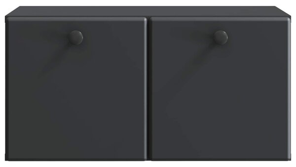 Fali TV szekrény 59,5 x 31 x 30 cm Fekete Szerelt Fa