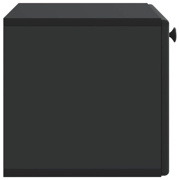 Fali TV szekrény 59,5 x 31 x 30 cm Fekete Szerelt Fa