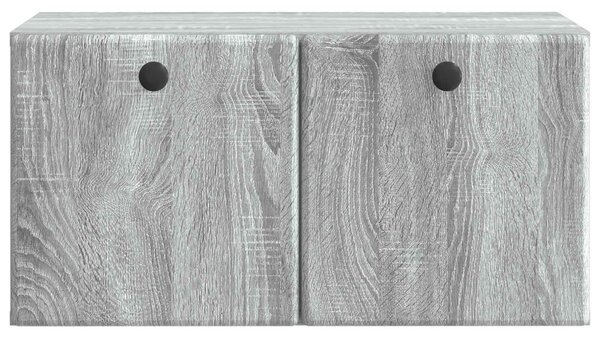 Fali TV szekrény 59,5 x 31 x 30 cm Szürke Sonoma Szerelt Fa