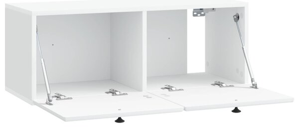 Fali TV szekrény 78,5 x 31 x 30 cm Fehér Szerelt Fa