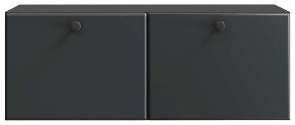Fali TV szekrény 78,5 x 31 x 30 cm Fekete Szerelt Fa