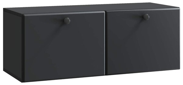 Fali TV szekrény 78,5 x 31 x 30 cm Fekete Szerelt Fa