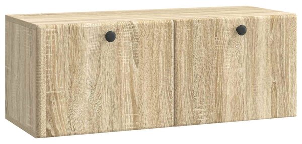 Fali TV szekrény 78,5 x 31 x 30 cm Sonoma Tölgy Szerelt Fa