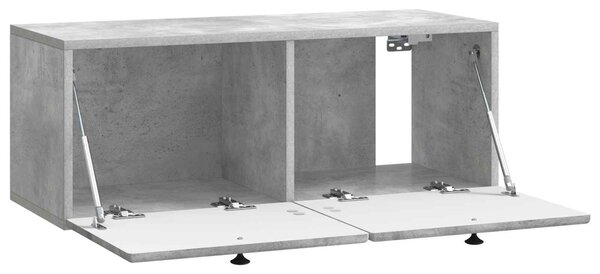 Fali TV szekrény 78,5 x 31 x 30 cm Betonszürke Szerelt Fa