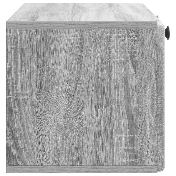 Fali TV szekrény 78,5 x 31 x 30 cm Szürke Sonoma Szerelt Fa