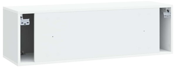 Fali TV szekrény 98 x 31 x 30 cm Fehér Szerelt Fa