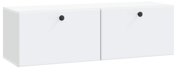 Fali TV szekrény 98 x 31 x 30 cm Fehér Szerelt Fa