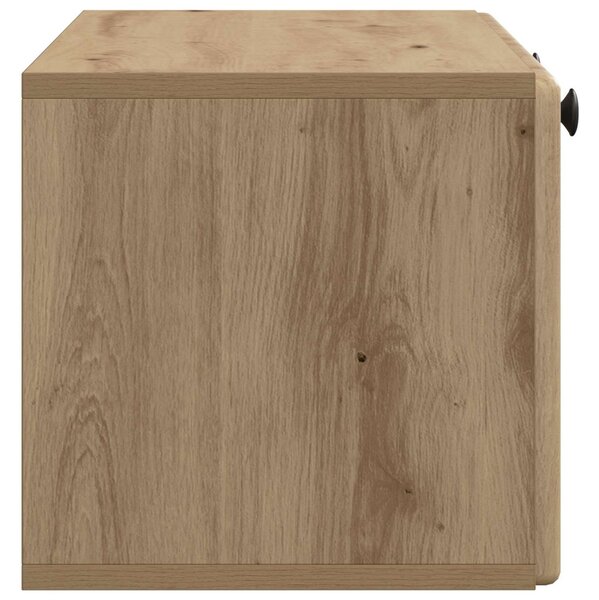 Fali TV szekrény 78,5 x 31 x 30 cm Kézműves Tölgy Szerelt Fa