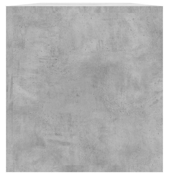 800121 Vinyl Storage Box Concrete Grey 71x34x36 cm Chipboard