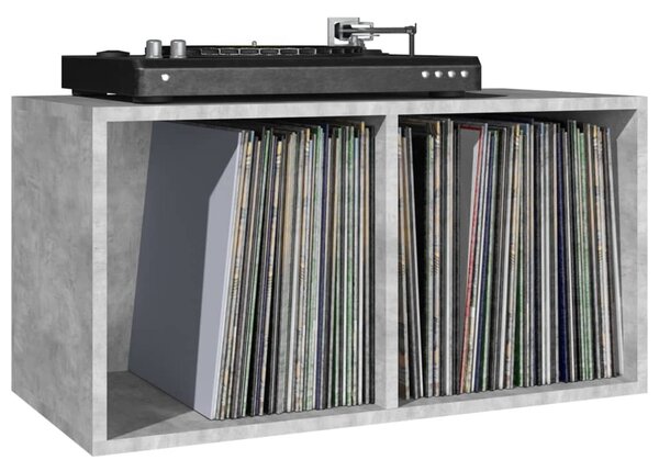 800121 Vinyl Storage Box Concrete Grey 71x34x36 cm Chipboard