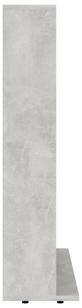 Betonszürke forgácslap CD-tartó szekrény 100 x 23 x 89,5 cm