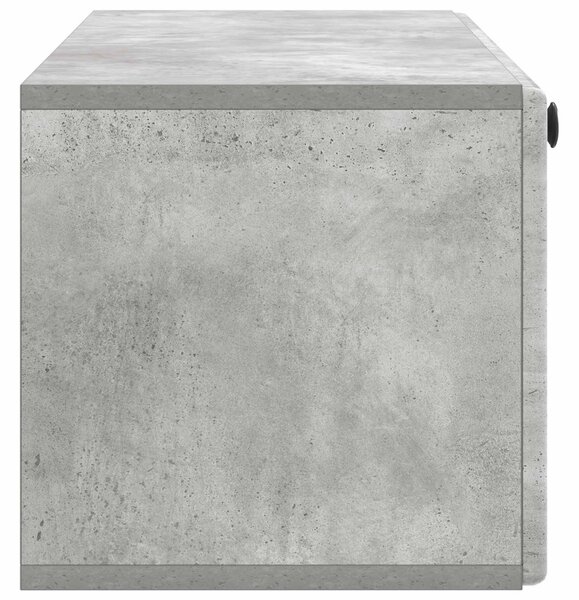 Fali TV szekrény 98 x 31 x 30 cm Betonszürke Szerelt Fa