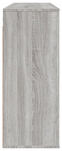 Szürke sonoma színű szerelt fa faliszekrény 80x33x80 cm