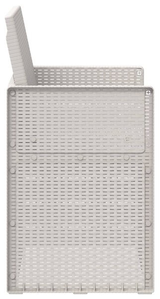 VidaXL Kerti étkező székek 2 pcs Fehér PP
