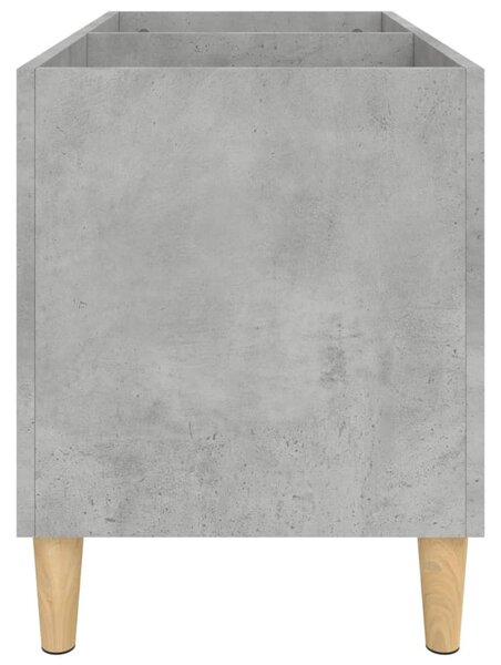 Betonszürke szerelt fa hanglemezszekrény 74,5x38x48 cm