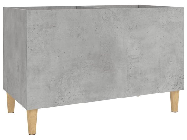 Betonszürke szerelt fa hanglemezszekrény 74,5x38x48 cm