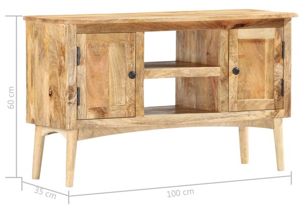 Tömör mangófa tálalószekrény 100 x 35 x 60 cm