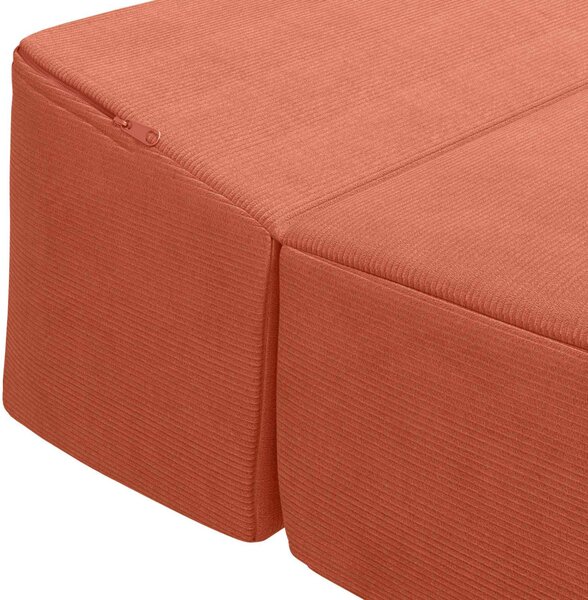 Összecsukható kanapéágy Piros Narancs 200 x 70 x 15 cm