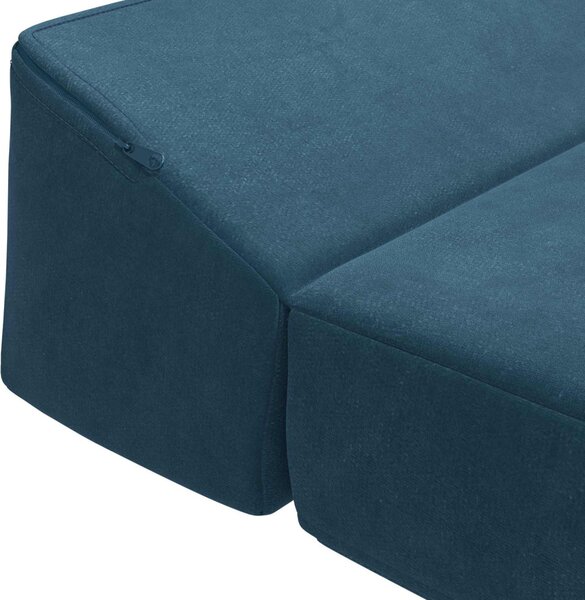 VidaXL Összecsukható kanapéágy Kék 200 x 70 x 10 cm Bársony