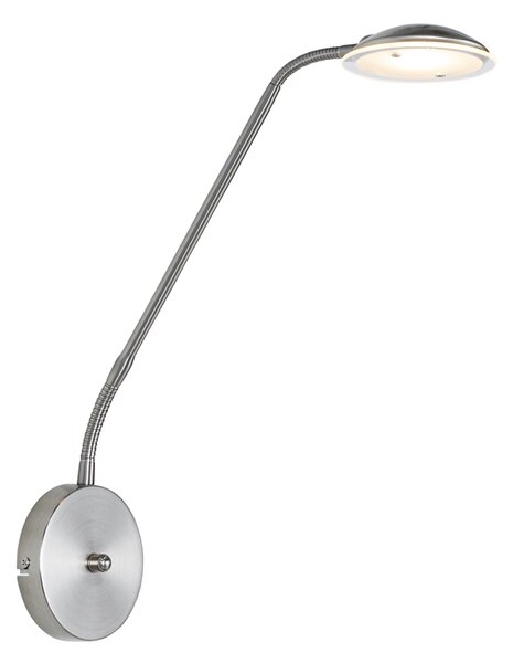Modern acél fali lámpa LED-del - Eva