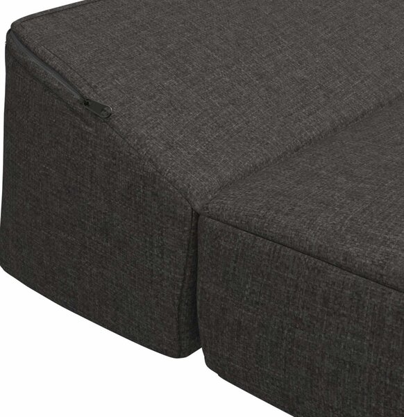 Összecsukható kanapéágy Sötétszürke 200 x 70 x 10 cm Szövet