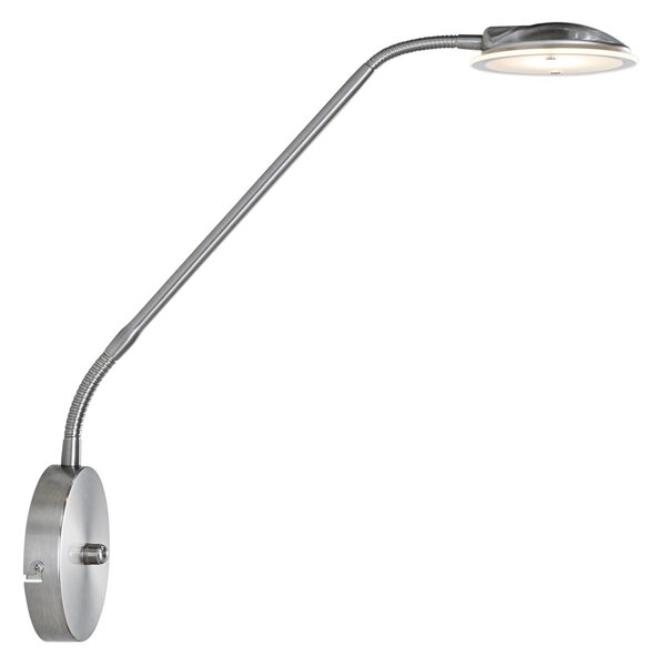 Modern acél fali lámpa LED-del - Eva